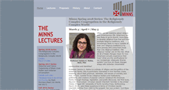 Desktop Screenshot of minnslectures.org